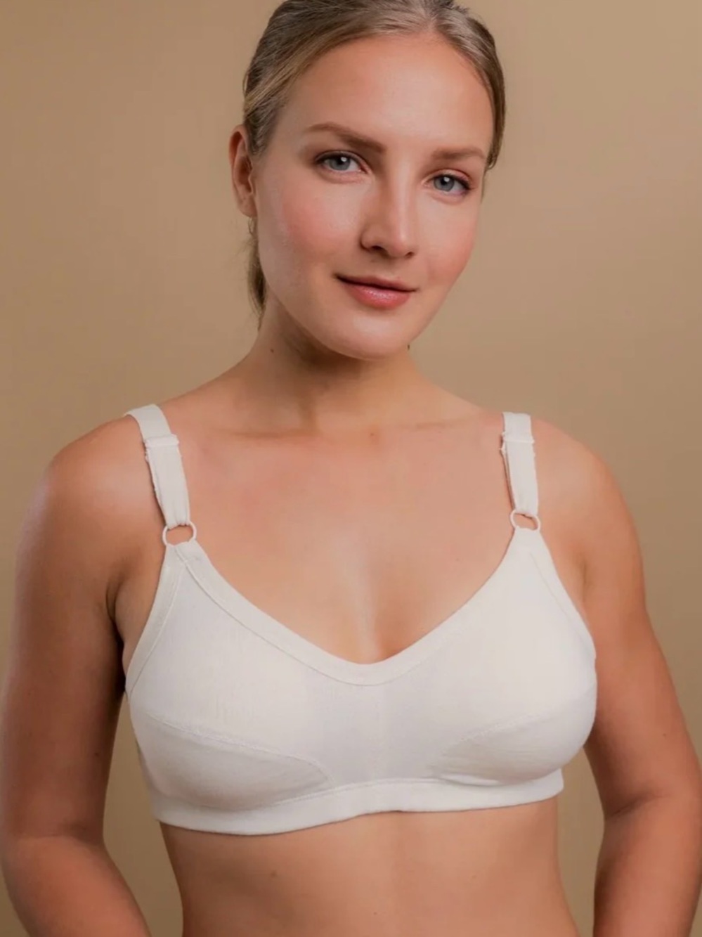 Cottonique Latex Free 100% Organic Cotton Women's Slimfit Pullover Bra